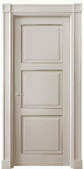 Дверь межкомнатная 6309 БСБЖП. Цвет Бук светло-бежевый с позолотой. Материал  Массив бука эмаль с патиной. Коллекция Toscana Plano. Картинка.