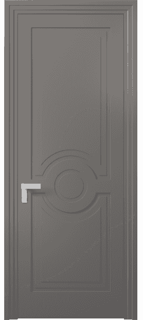 Дверь межкомнатная 8361 МКЛС. Цвет Матовый классический серый. Материал Гладкая эмаль. Коллекция Rocca. Картинка.