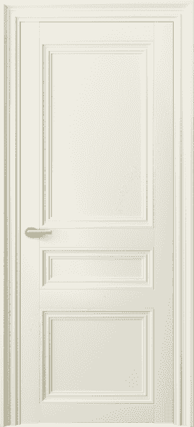 Дверь межкомнатная 2537 ММБ . Цвет Матовый молочно-белый. Материал Гладкая эмаль. Коллекция Centro. Картинка.