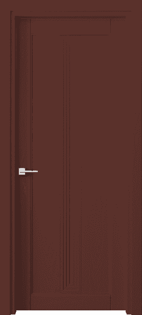Дверь межкомнатная 6121 Красно-коричневый RAL 8012. Цвет Красно-коричневый RAL 8012. Материал Массив дуба эмаль. Коллекция Ego. Картинка.