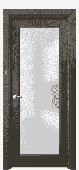 Дверь межкомнатная 0700 ДСЕ.Б САТ. Цвет Дуб серый брашированный. Материал Массив дуба брашированный. Коллекция Lignum. Картинка.