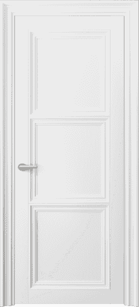Дверь межкомнатная 2503 БШ. Цвет Белый шёлк. Материал Ciplex ламинатин. Коллекция Centro. Картинка.