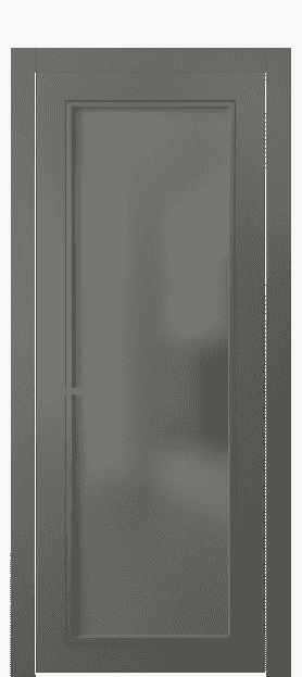 Дверь межкомнатная 8000 МКЛС СЕР САТ. Цвет Матовый классический серый. Материал Гладкая эмаль. Коллекция Neo Classic. Картинка.