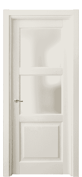 Дверь межкомнатная 0732 ДМБ САТ. Цвет Дуб молочно-белый. Материал Массив дуба эмаль. Коллекция Lignum. Картинка.