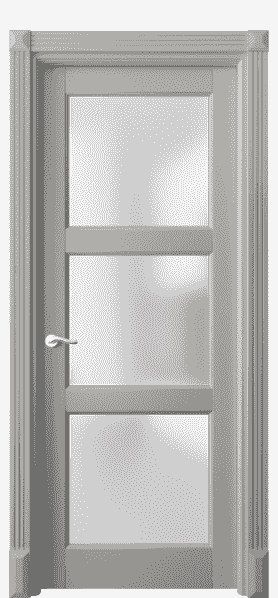 Дверь межкомнатная 0730 БНСР САТ. Цвет Бук нейтральный серый. Материал Массив бука эмаль. Коллекция Lignum. Картинка.