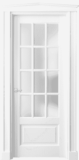 Дверь межкомнатная 6313 ББЛ САТ. Цвет Бук белоснежный. Материал Массив бука эмаль. Коллекция Toscana Grigliato. Картинка.