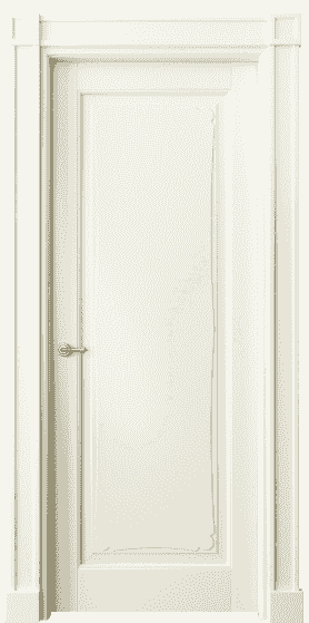 Дверь межкомнатная 6321 МБМ . Цвет Бук молочно-белый. Материал Массив бука эмаль. Коллекция Toscana Elegante. Картинка.