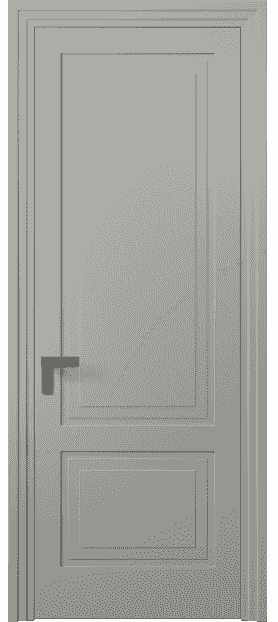 Дверь межкомнатная 8351 МНСР. Цвет Матовый нейтральный серый. Материал Гладкая эмаль. Коллекция Rocca. Картинка.