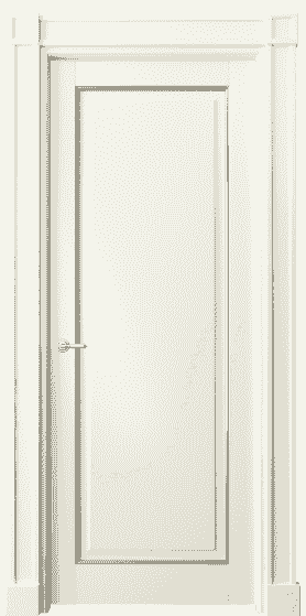 Дверь межкомнатная 6301 БМБС. Цвет Бук молочно-белый с серебром. Материал  Массив бука эмаль с патиной. Коллекция Toscana Plano. Картинка.