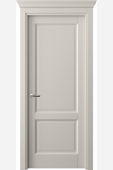Дверь межкомнатная 1421 СТСС. Цвет Софт-тач светло-серый. Материал Полипропилен. Коллекция Galant. Картинка.