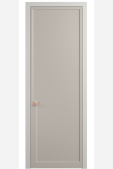 Дверь межкомнатная 7502 МСБЖ. Цвет Матовый светло-бежевый. Материал Гладкая эмаль. Коллекция Softform. Картинка.