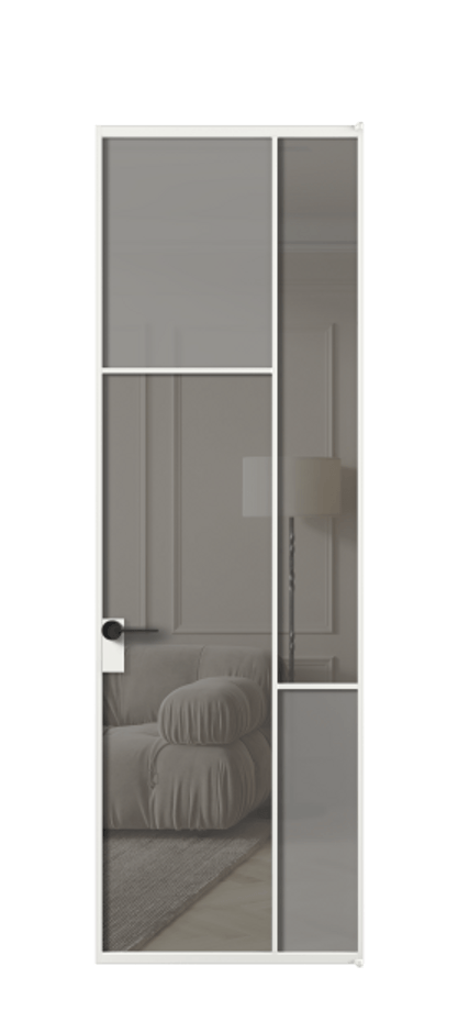 Дверь межкомнатная Mosaic АЛПЛ041.10 Алюминий белоснежный Сатинированное серое стекло, триплекс, 6 мм + Прозрачное серое стекло, триплекс Без короба АБЛ Цена 164970 Стоимость комплекта двери включает:
1. Полотно (600/650/700/750/800/850/900/950*2000-2400 мм).
2. Короб
3. Комплект фурнитуры (2 торцевые петли и магнитный замок с ответной планкой). Фабрика дверей Волховец 8 (800) 551 43 19 Межкомнатная дверь Mosaic АЛПЛ041.10 Алюминий белоснежный Сатинированное серое стекло, триплекс, 6 мм + Прозрачное серое стекло, триплекс Цена 164970 ₽ | Volhovec