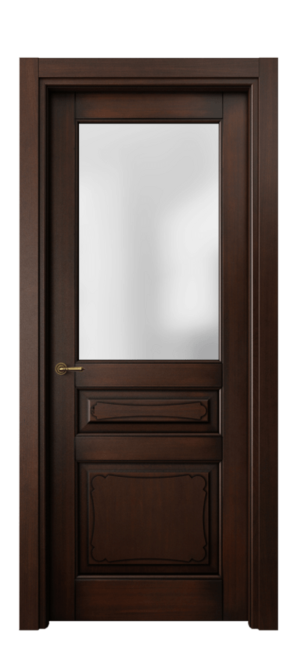 Межкомнатная дверь Toscana Elegante 6324 Бук тёмный с патиной Сатинированное стекло. Цена 111199 #CURRENCY# | Volhovec