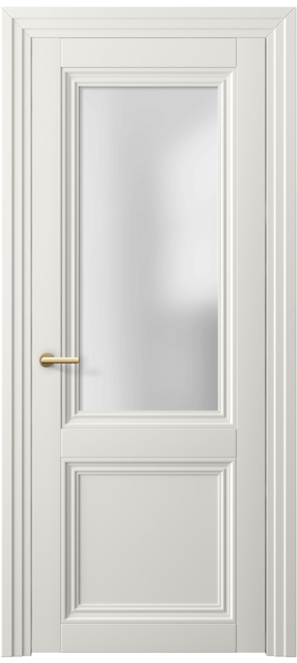 Межкомнатная дверь Centro 2524 ПЭТ белоснежный Сатинированное стекло Цена 46999 ₽ | Volhovec