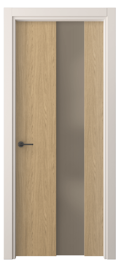 Межкомнатная дверь Freedom 4226 Жемчужный дуб Сатинированное бронзовое стекло, триплекс Цена 32639 ₽ | Volhovec