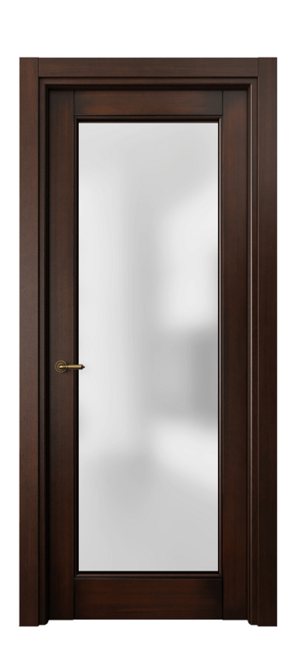 Межкомнатная дверь Toscana Litera 6300 Бук тёмный с патиной Сатинированное стекло. Цена 103899 ₽ | Volhovec