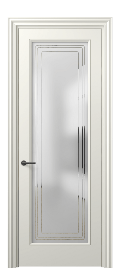 Дверь межкомнатная Mascot 8400 Матовый жемчужный Сатинированное стекло с гравировкой "Грани", триплекс Фигурный наличник МЖМ Цена 65999 ₽ Наличники уже входят в базовый комплект. Фабрика дверей Волховец 8 (800) 551 43 19 Межкомнатная дверь Mascot 8400 Матовый жемчужный Сатинированное стекло с гравировкой "Грани", триплекс Цена 65999 ₽ | Volhovec