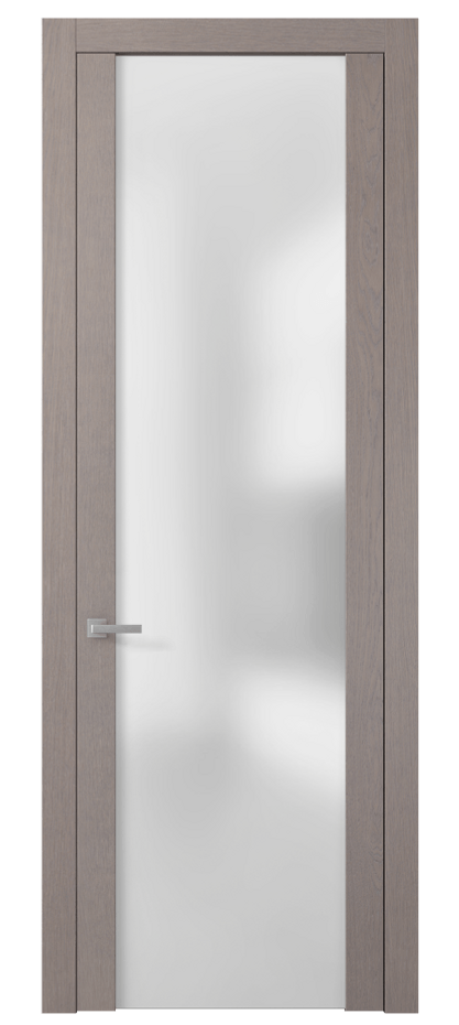 Межкомнатная дверь Planum 4114 Дуб дымчатый Сатинированное стекло. Цена 72399 #CURRENCY# | Volhovec