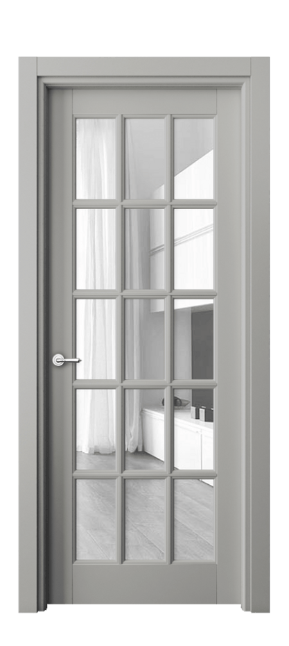Дверь межкомнатная Toscana Grigliato 6311 Бук нейтральный серый Прозрачное стекло Гладкий наличник БНСР Цена 114199 ₽ Наличники уже входят в базовый комплект. Фабрика дверей Волховец 8 (800) 551 43 19 Межкомнатная дверь Toscana Grigliato 6311 Бук нейтральный серый Прозрачное стекло Цена 114199 ₽ | Volhovec