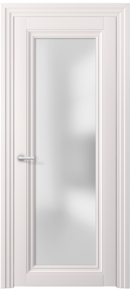 Межкомнатная дверь Центро 2502 ПЭТ кремово-серый Сатинированное стекло Цена 46999 ₽ | Volhovec