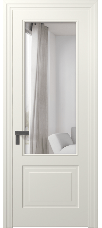 Межкомнатная дверь Rocca 8352 Матовый жемчужный Двустороннее зеркало, триплекс 8 мм Цена 79899 ₽ | Volhovec