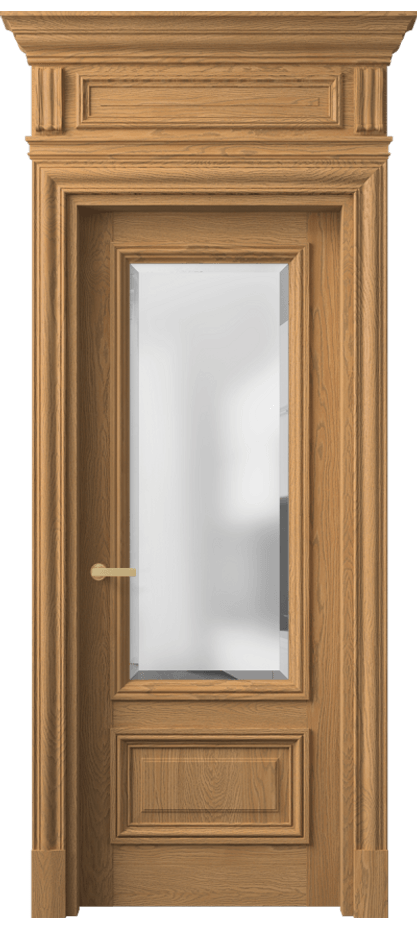 Межкомнатная дверь Antique 7306 Дуб пшеничный матовый Сатинированное стекло с фацетом Цена 266349 ₽ | Volhovec