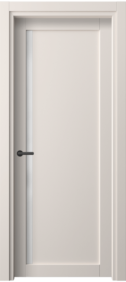 Межкомнатная дверь Нео 2110 ПЭТ тёплый-белый Сатинированное стекло Цена 30499 ₽ | Volhovec