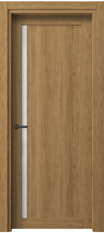 Межкомнатная дверь Нео 2110 Грецкий орех Сатинированное стекло Цена 35099 ₽ | Volhovec