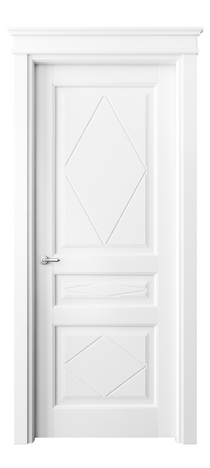 Межкомнатная дверь Тоскана Ромбо 6345 Матовый белоснежный  Цена 125419 ₽ | Volhovec