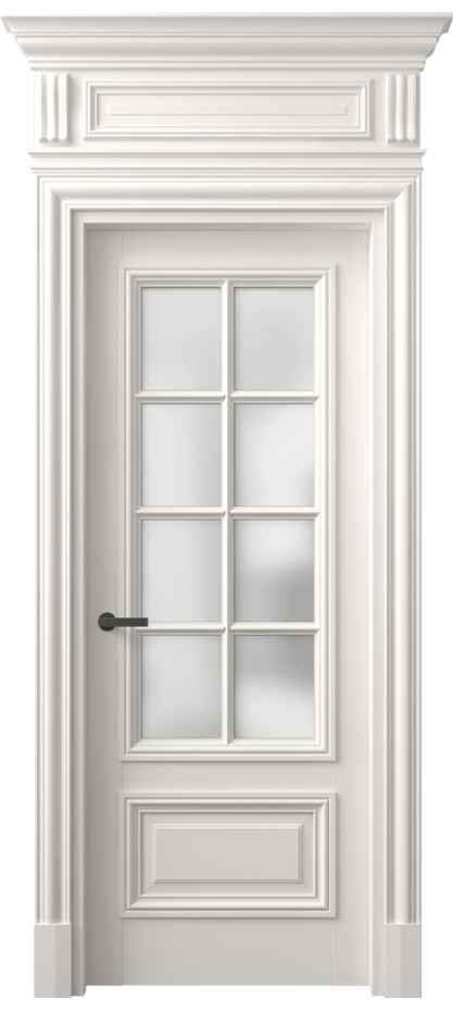 Межкомнатная дверь Antique 7316 Бук пудровый белый Сатинированное стекло Цена 172909 ₽ | Volhovec