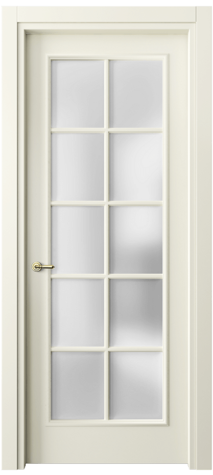 Межкомнатная дверь Paris 8102 Матовый молочно-белый Сатинированное стекло Цена 76999 ₽| Volhovec