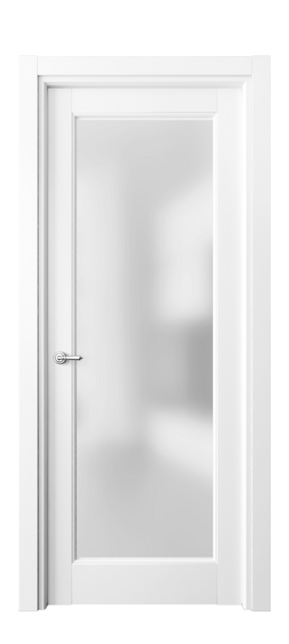 Межкомнатная дверь Toscana Elegante 6300 Бук белоснежный Сатинированное стекло Цена 94599 ₽ | Volhovec