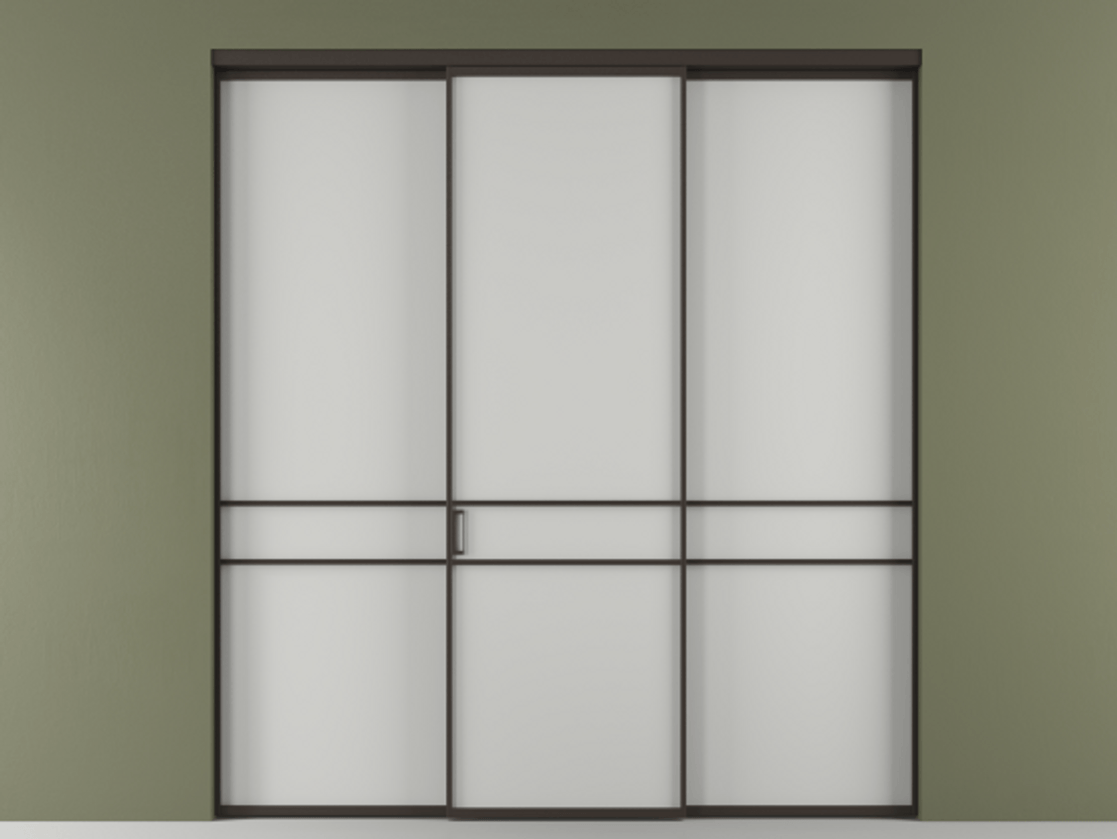 Перегородка Formato внутри проема трёхстворчатая #VENDORCODE# #FURNISH# #GLASS# Цена #PRICE# #CURRENCY# | Volhovec