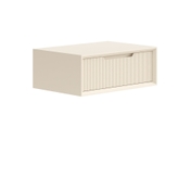 Тумба подвесная прикроватная Velvet 1 ящик Матовый светло-бежевый