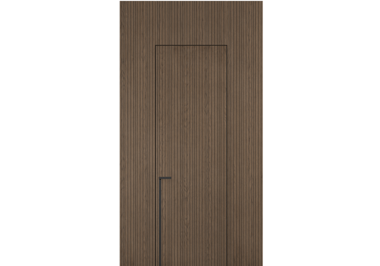 Панели для отделки стен Стеновая панель Фрезерованные Дуб серый матовый. Цвет Дуб серый матовый. Материал Шпон Naturwood. Коллекция Фрезерованные. Картинка.