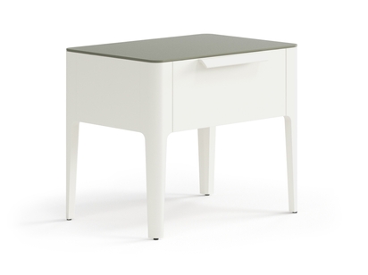 Мебель Тумба прикроватная Piega 1 ящик. Цвет Матовый молочно-белый. Материал Гладкая эмаль. Коллекция Тумба прикроватная Piega 1 ящик. Фото. Мебель Тумба прикроватная Piega 1 ящик. Цвет Матовый молочно-белый. Материал Гладкая эмаль. Коллекция Тумба прикроватная Piega 1 ящик. Картинка.