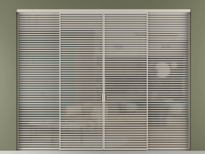 Алюминевая перегородка АЛПР 040.07_АСБЖ_Серый сатин триплекс_new. Цвет Алюминий светло-бежевый. Материал Алюминий в эмали. Коллекция Перегородка Formato внутри проёма четырёхстворчатая. Фото. Алюминевая перегородка АЛПР 040.07_АСБЖ_Серый сатин триплекс_new. Цвет Алюминий светло-бежевый. Материал Алюминий в эмали. Коллекция Перегородка Formato внутри проёма четырёхстворчатая. Картинка.