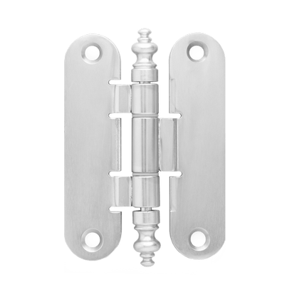 Фурнитура для дверей Карточная петля классик. Цвет Матовый хром. Коллекция Карточная петля классик. Картинка.