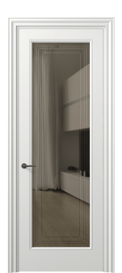Дверь межкомнатная 8400 МССР БР ГРА. Цвет Матовый светло-серый. Материал Гладкая эмаль. Коллекция Mascot. Картинка.
