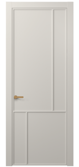 Дверь межкомнатная АКП 8606 МОС. Цвет Матовый облачно-серый. Материал Гладкая эмаль. Коллекция Frame. Картинка.