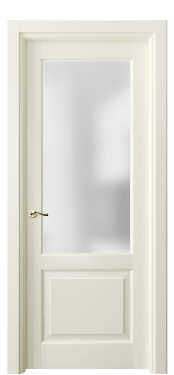 Дверь межкомнатная 0740 МБМ САТ. Цвет Бук молочно-белый. Материал Массив бука эмаль. Коллекция Lignum. Картинка.