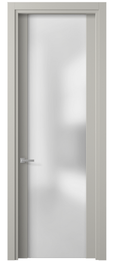 Дверь межкомнатная 4114 МТСР САТ. Цвет Матовый тёплый серый. Материал Гладкая эмаль. Коллекция Planum. Картинка.