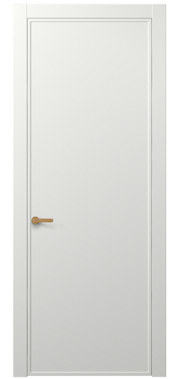 Дверь межкомнатная АКП 8601 МССР. Цвет Матовый светло-серый. Материал Гладкая эмаль. Коллекция Frame. Картинка.