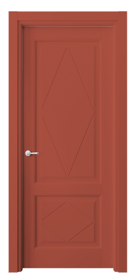 Дверь межкомнатная 6343 NCS S 3040-Y80R. Цвет NCS NCS S 3040-Y80R. Материал Массив бука эмаль. Коллекция Toscana Rombo. Картинка.