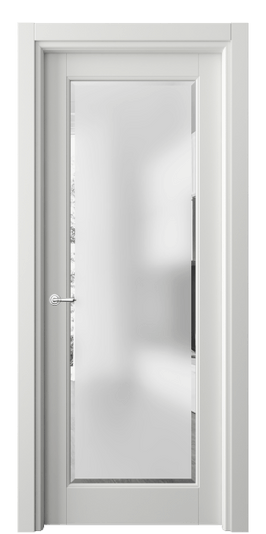 Дверь межкомнатная 6300 БССР САТ-Ф. Цвет Бук светло-серый. Материал Массив бука эмаль. Коллекция Toscana Rombo. Картинка.