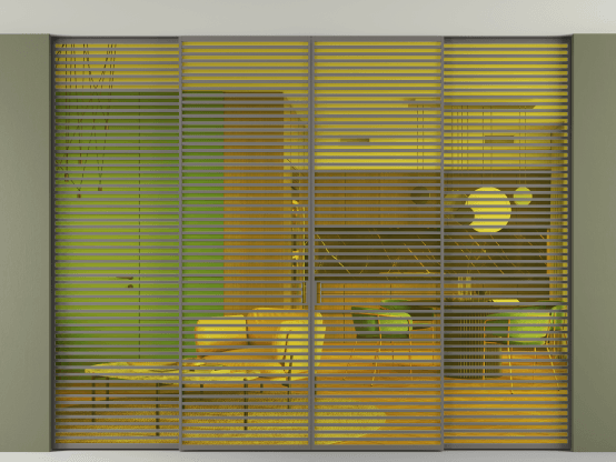 Алюминевая перегородка АЛПР 040.07_АКЛС_ПРОЗ ЖЕЛ_new. Цвет Алюминий классический серый. Материал Алюминий в эмали. Коллекция Перегородка Formato внутри проёма скрытое крепление в потолок 4 створки. Фото. Алюминевая перегородка АЛПР 040.07_АКЛС_ПРОЗ ЖЕЛ_new. Цвет Алюминий классический серый. Материал Алюминий в эмали. Коллекция Перегородка Formato внутри проёма скрытое крепление в потолок 4 створки. Картинка.