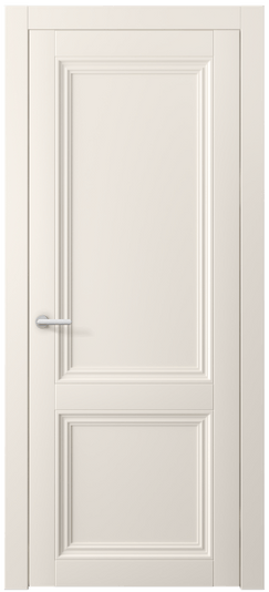 Дверь межкомнатная 2523 ПЭКБ. Цвет ПЭТ кремово-белый. Материал ПЭТ. Коллекция Centro. Картинка.