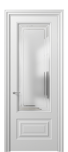 Межкомнатная дверь 8442 МБЛ Сатин с гравировкой Mascot. Цвет Матовый белоснежный. Материал Гладкая эмаль. Коллекция Mascot. Фото. Дверь межкомнатная 8442 МБЛ Сатин с гравировкой Mascot. Цвет Матовый белоснежный. Материал Гладкая эмаль. Коллекция Mascot. Картинка.