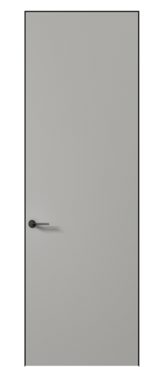 Дверь межкомнатная АКУ 0010 МНСР Матовый нейтральный серый. Цвет Матовый нейтральный серый. Материал Гладкая эмаль. Коллекция Planum Pro. Картинка.