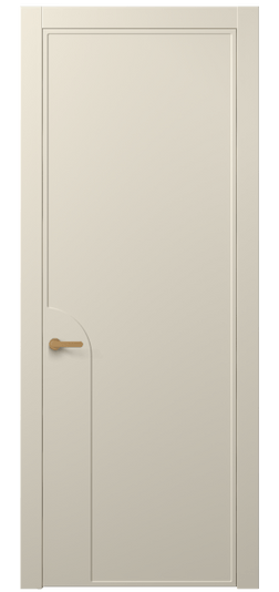 Дверь межкомнатная АКП 8605 МБСР. Цвет Матовый бежево-серый. Материал Гладкая эмаль. Коллекция Frame. Картинка.